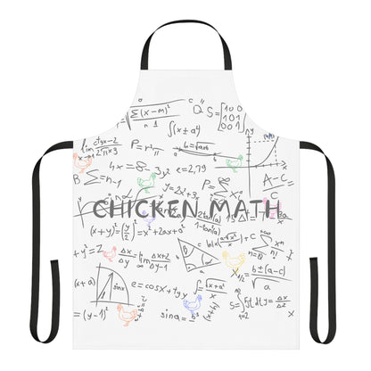 Chicken Math Apron, 5-Color Straps (AOP)