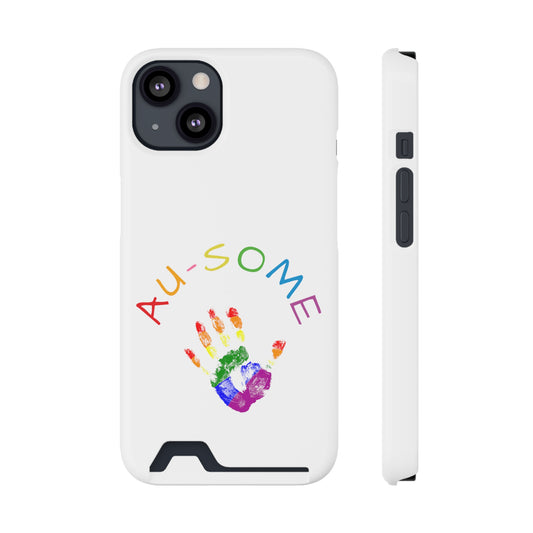AU-SOME Handprint Phone Case With Card Holder